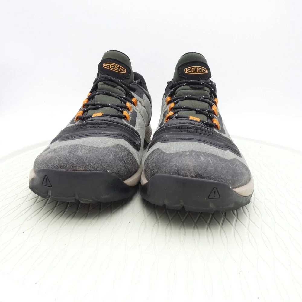 Keen Tempo Flex Mens US 9 Hiking Shoes Gray Green Waterproof Lace Up Sneakers